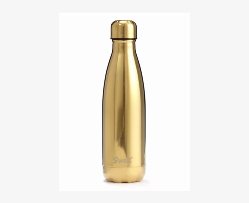 S'well Gold Water Bottle, $42 - Glass Bottle, transparent png #3015243