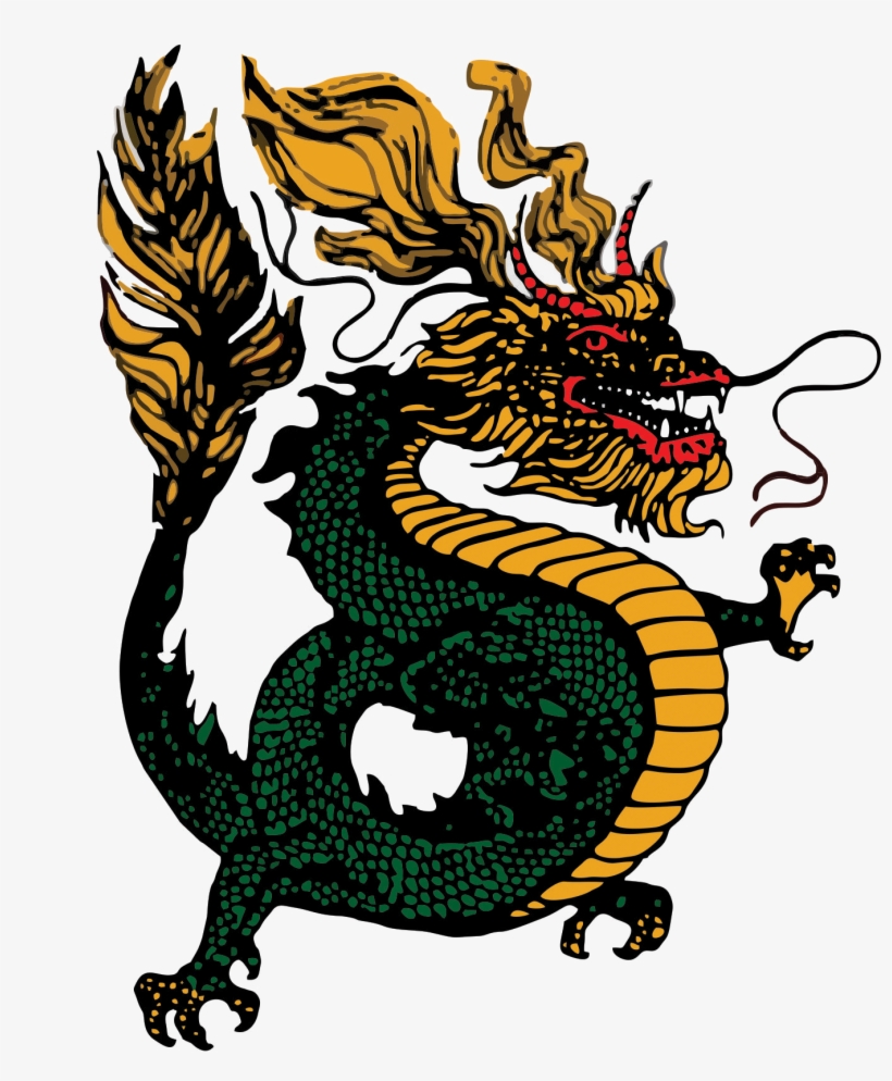 The Original Dsi Dragon Used In The Logo - Red Zodiac Dragon - Sky Blue - Medium, transparent png #3015594