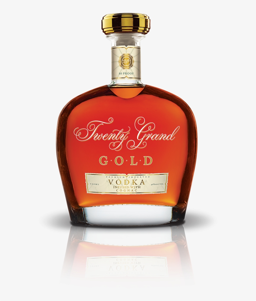 Twenty Grand Vodka Infused With Cognac Gold, transparent png #3015694