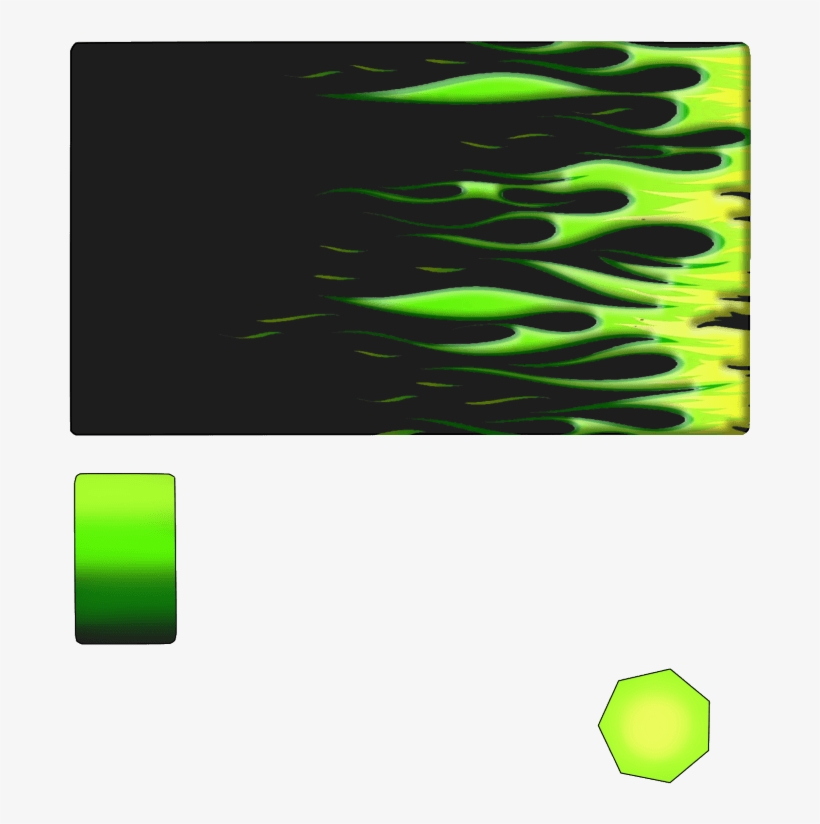 *new*green Flame, Requested By Nerdy Gaming - Graphic Design, transparent png #3015794