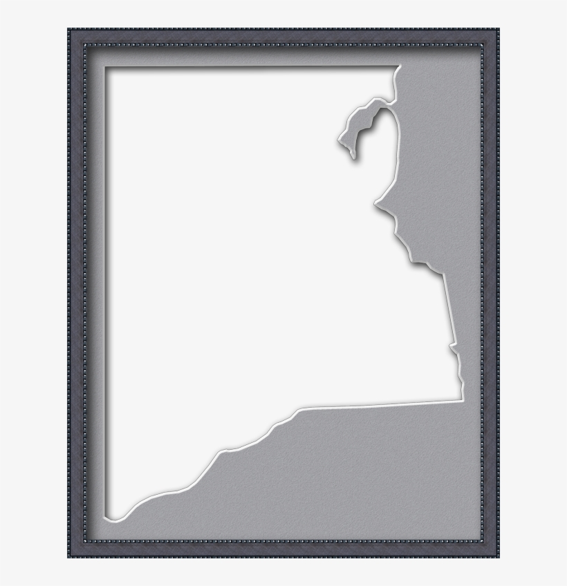 A Map Of Clay With A Museum Style Picture Frame In - Slope, transparent png #3015883