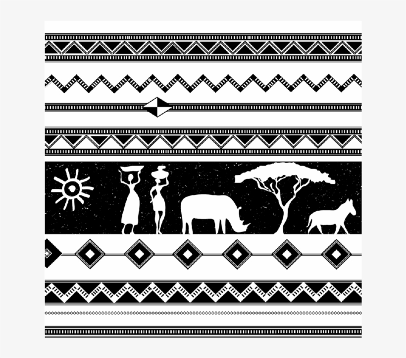 Black And White African Images Square Coaster - 20/20, transparent png #3015887