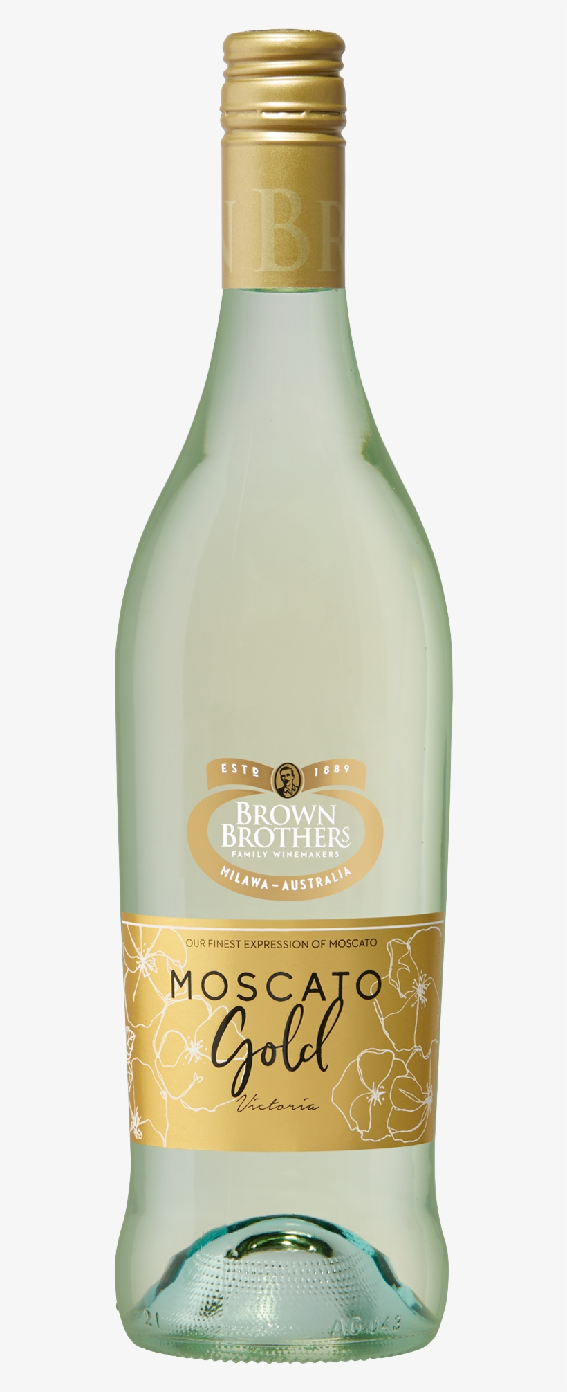 Brown Brothers Moscato Gold Bottle - Glass Bottle, transparent png #3015981