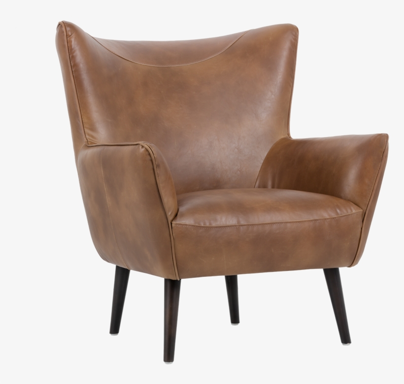 Tan Leather Accent Chair, transparent png #3016039