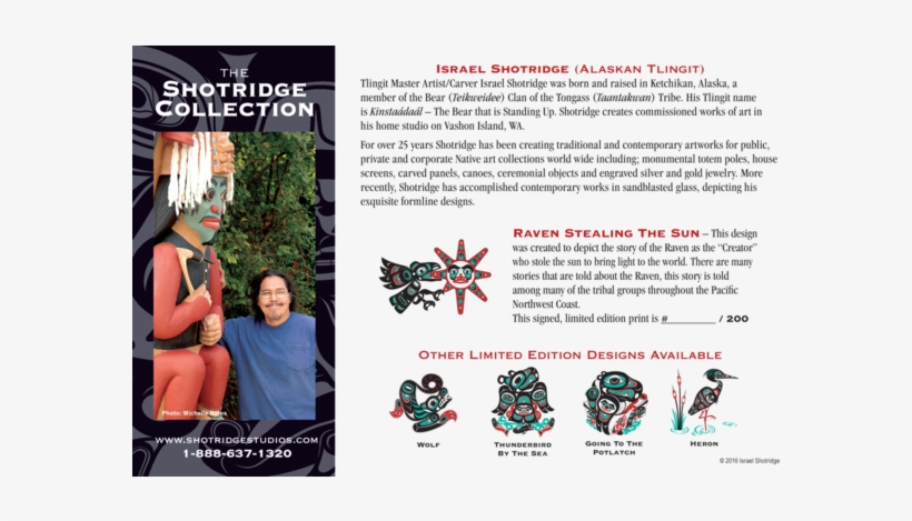 Raven Stealing The Sun Limited Edition Art Print Northwest - Native American Wolf Totem, transparent png #3016084