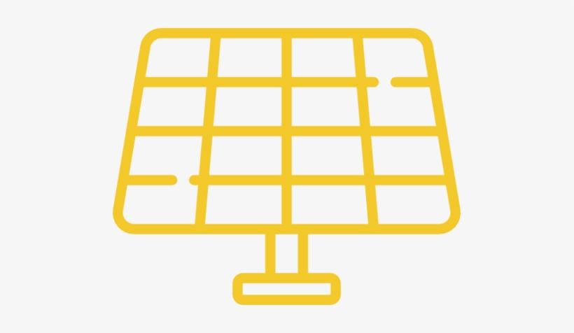Yellow Solar Panel Icon - Solar Panel, transparent png #3016609
