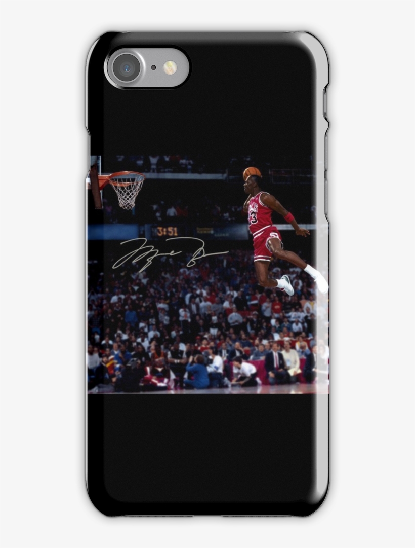 The Great Michael Jordan Iphone 7 Snap Case Michael - Michael Jordan Dunk, transparent png #3016666