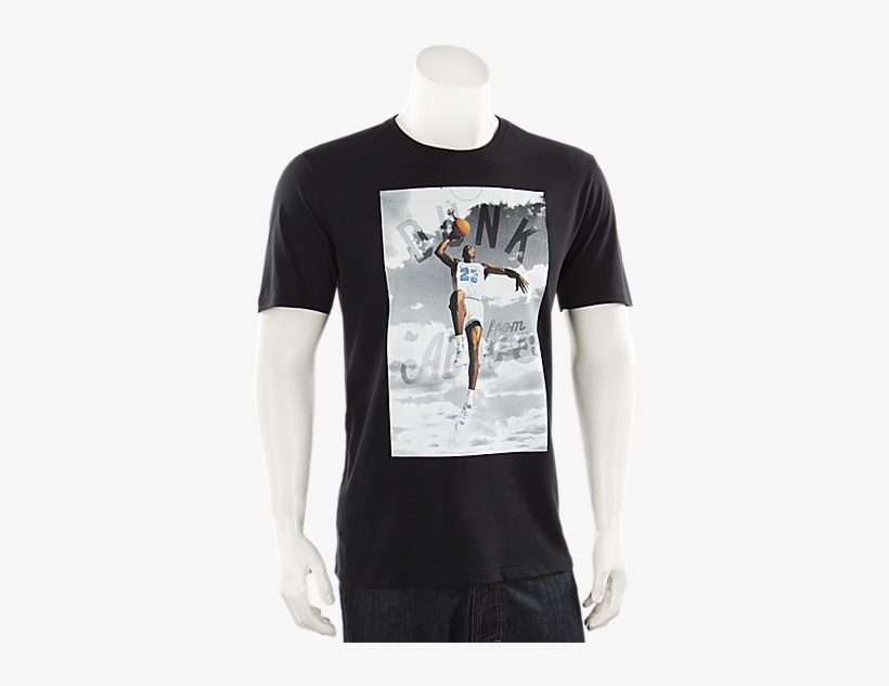 Jordan Dunk From Above T Shirt Black - Jordan Dunk From Above T-shirt Mens Style : 725006, transparent png #3016760