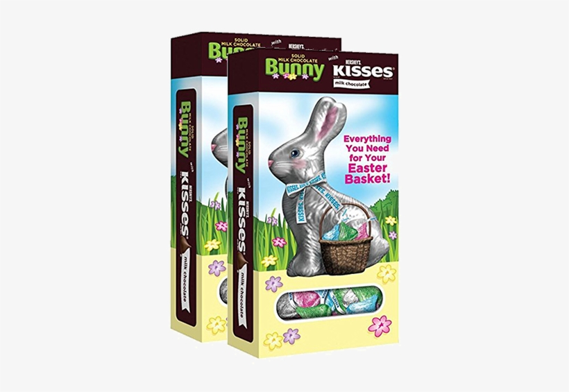 Hershey's Kisses Solid Milk Chocolate Bunny 6 Oz - Hershey's Solid Milk Chocolate Bunny With Pastel Hershey's, transparent png #3016793