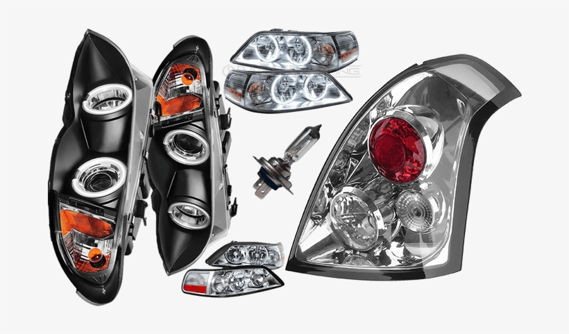 Car Lights & Accessories - Xtune 2002-2005 E46 3-series 4dr Bright Ccfl Halo Black, transparent png #3017565