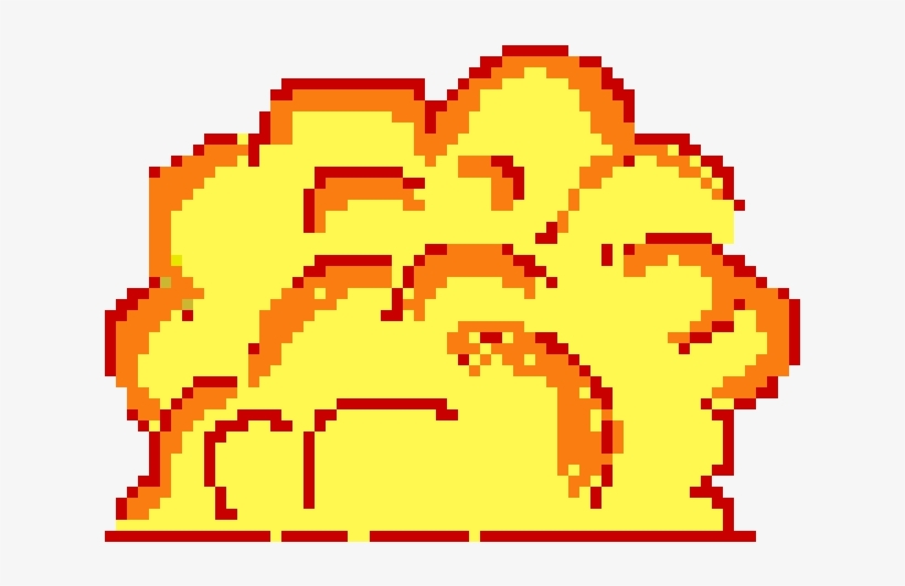 Explosion - Pixel Art, transparent png #3017570