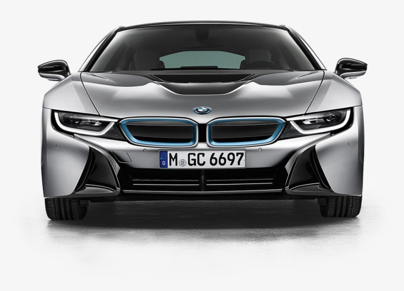 View Of A Bmw I8 - Bmw Sport Car Front View, transparent png #3017767