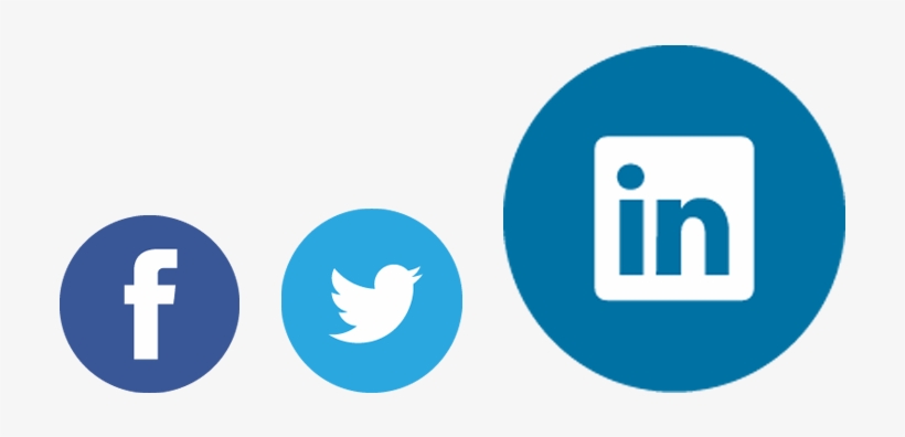 Official Facebook Twitter Linkedin Icon - Fb And Twitter Logos, transparent png #3017844