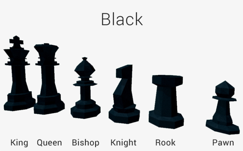 Low Poly Chess Pieces - Low Poly Chess Set, transparent png #3017974