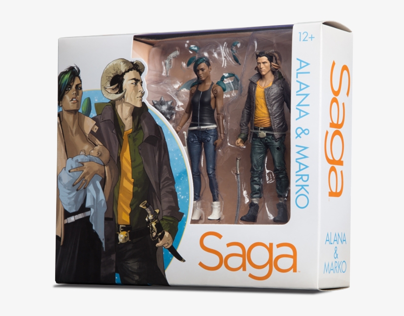 Saga Alana And Marko Action Figures 2-pack - Saga: Alana & Marko - 2-pack Action Figures, transparent png #3018726