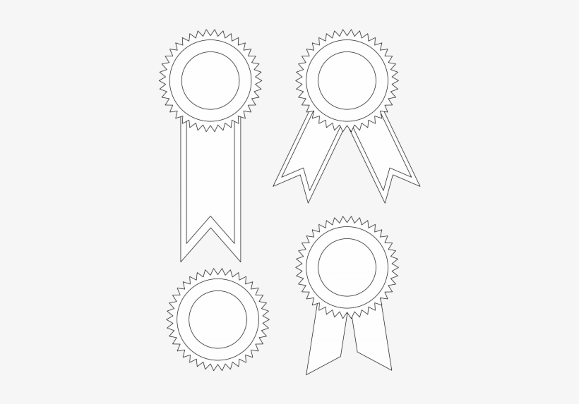 Award Ribbons Template Png Png Images - Printable Ribbon Bow Template, transparent png #3019304