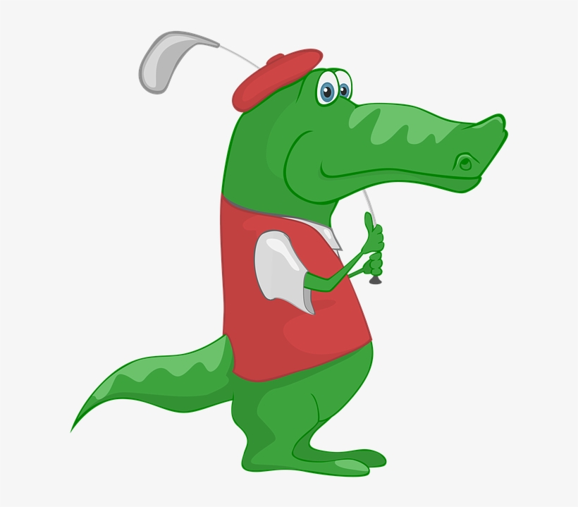 Clipart High School - Golf Crocodile, transparent png #3019391