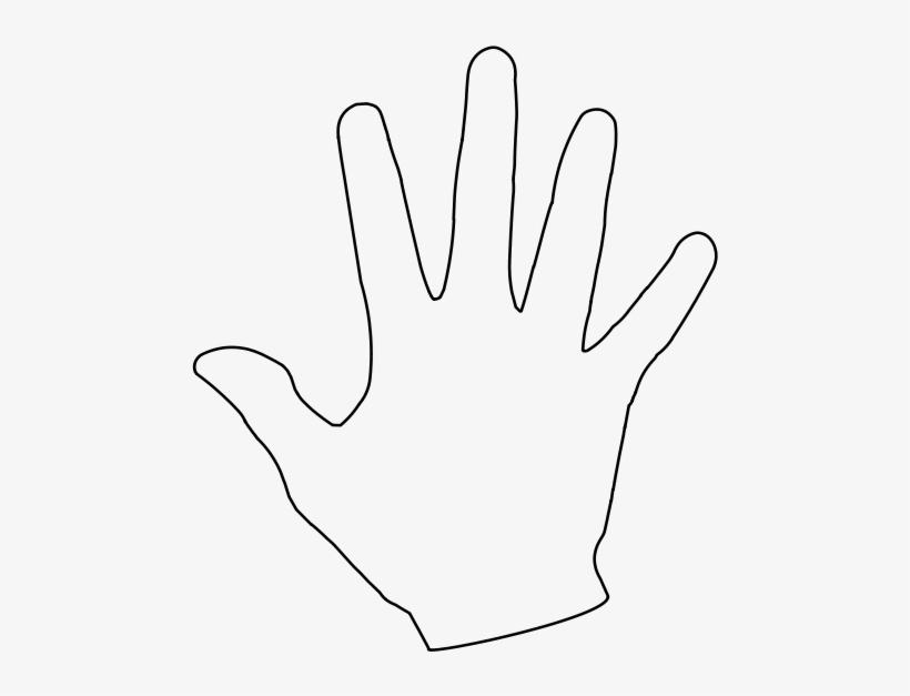 File - Hand - Svg - Human Hand Outline, transparent png #3019710