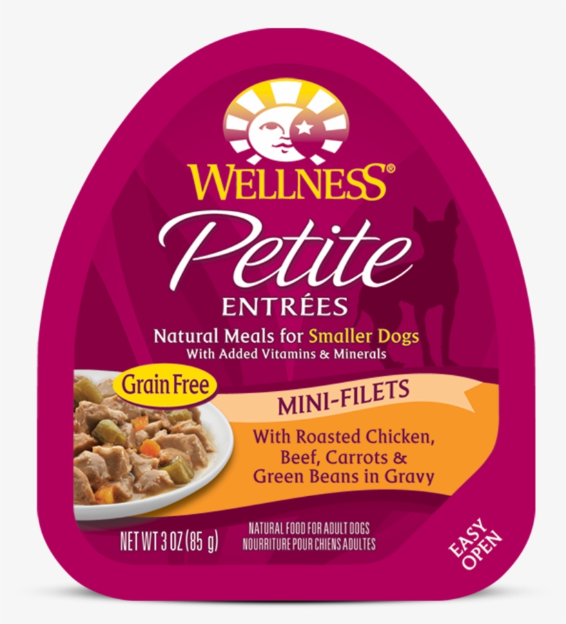 Filets Chicken Beef - Wellness Petite Entrees Natural Grain Free Wet Small, transparent png #3019875