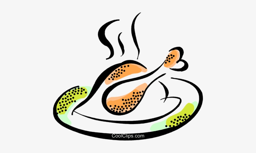 Roasted Chicken Royalty Free Vector Clip Art Illustration - Frango Assado Clipart, transparent png #3020042