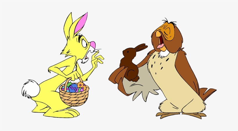 Hare Clipart Owl - Rabbit And Owl Pooh, transparent png #3020609