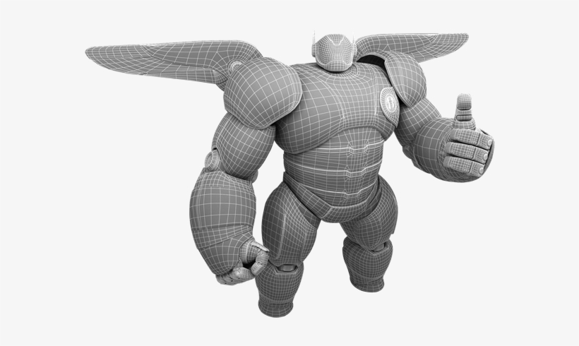 Donwload Baymax Inflate 3d Model Free - Baymax 3d Model, transparent png #3020822