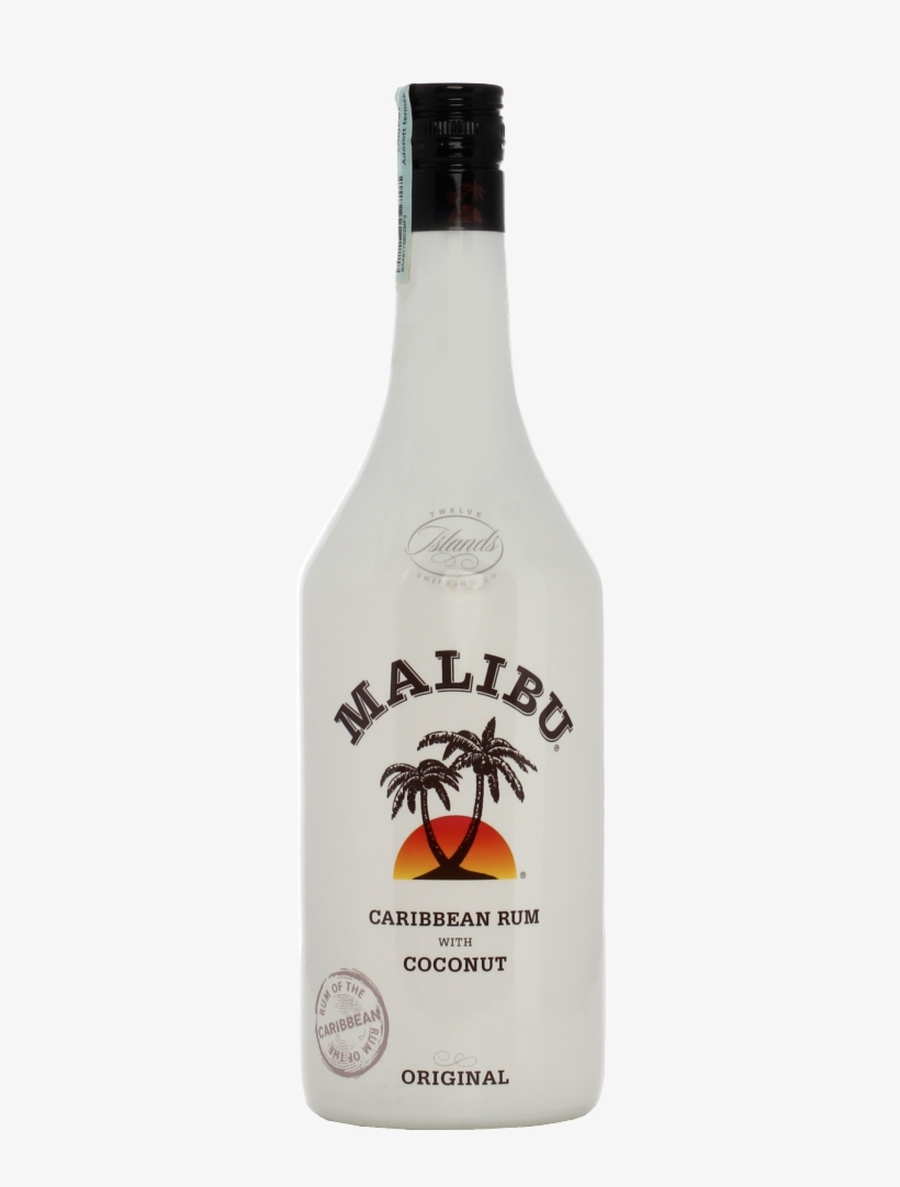 Malibu - Malibu Caribbean Rum 1 Litre, transparent png #3021270