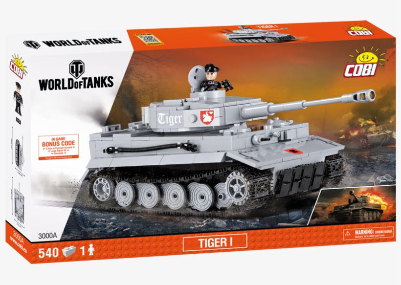 Cobi Small Army World Of Tanks 3000 Tiger I - World Of Tanks, transparent png #3021326