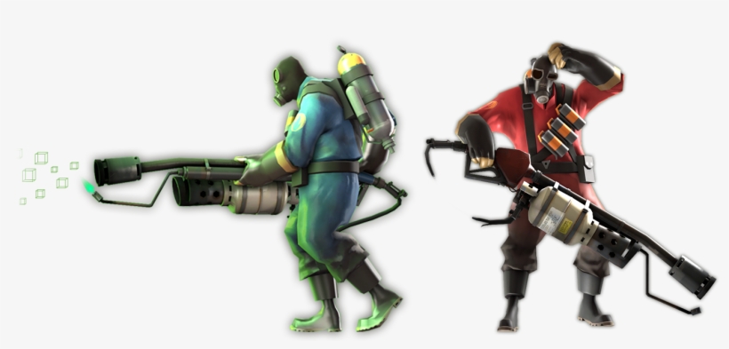 Pyro As Main Character Of The Gameplay - Action Figure, transparent png #3021791