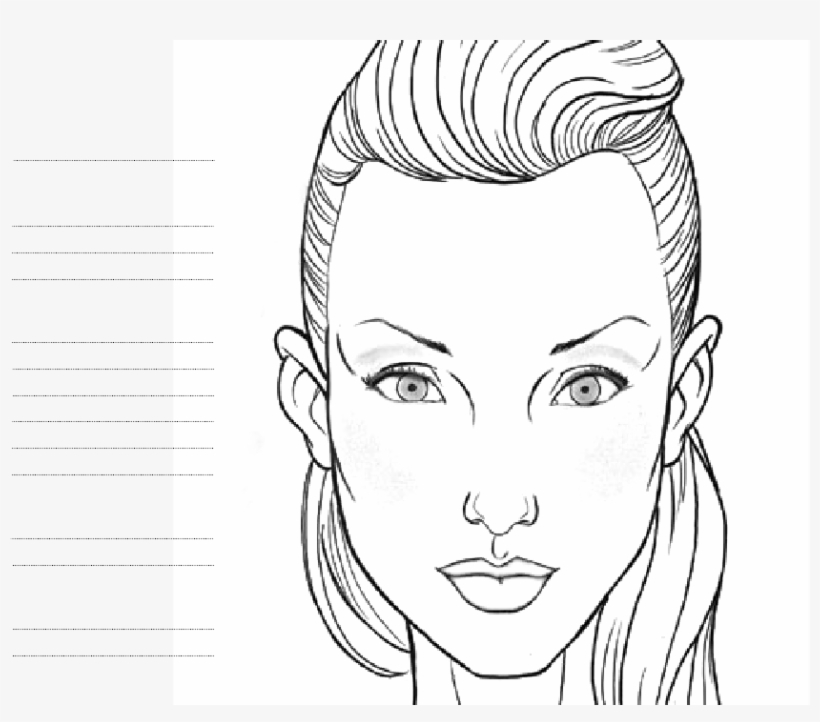 Botox Face Chart