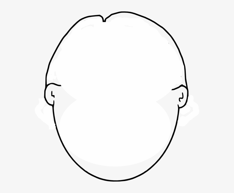 Blank Face Template - Face Without Hair Clipart, transparent png #3022205