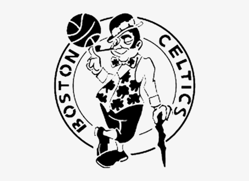 Boston Celtics Black And White Free Transparent Png Download Pngkey