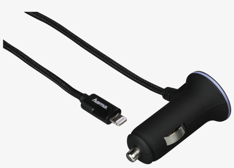 12v Charger For Apple Iphone 5/5s/5c/6/6 Plus, 1a, - Hama 12v-ladegerät Für Apple Iphone 5/5s/5c/6/6 Plus,, transparent png #3023160