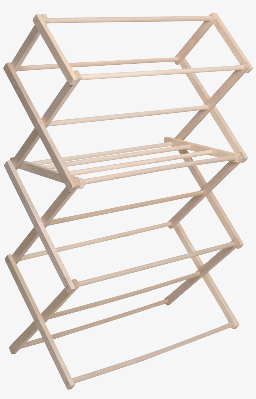 Pennsylvania Woodworks Large Wooden Clothes Drying - Clothes Horse, transparent png #3023287