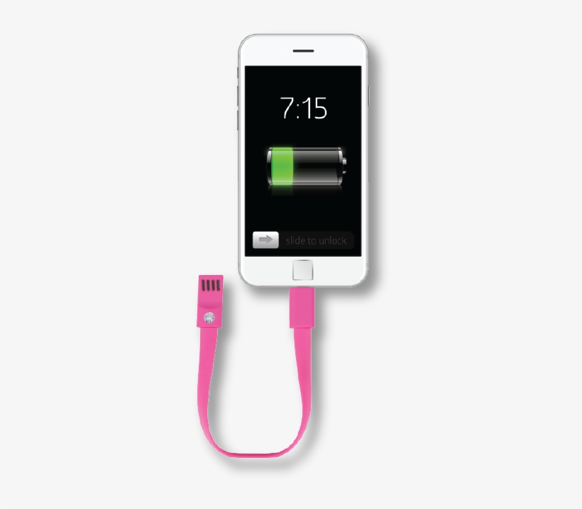 Fashionit Charging Cable Bracelet Iphone Blue, transparent png #3023373