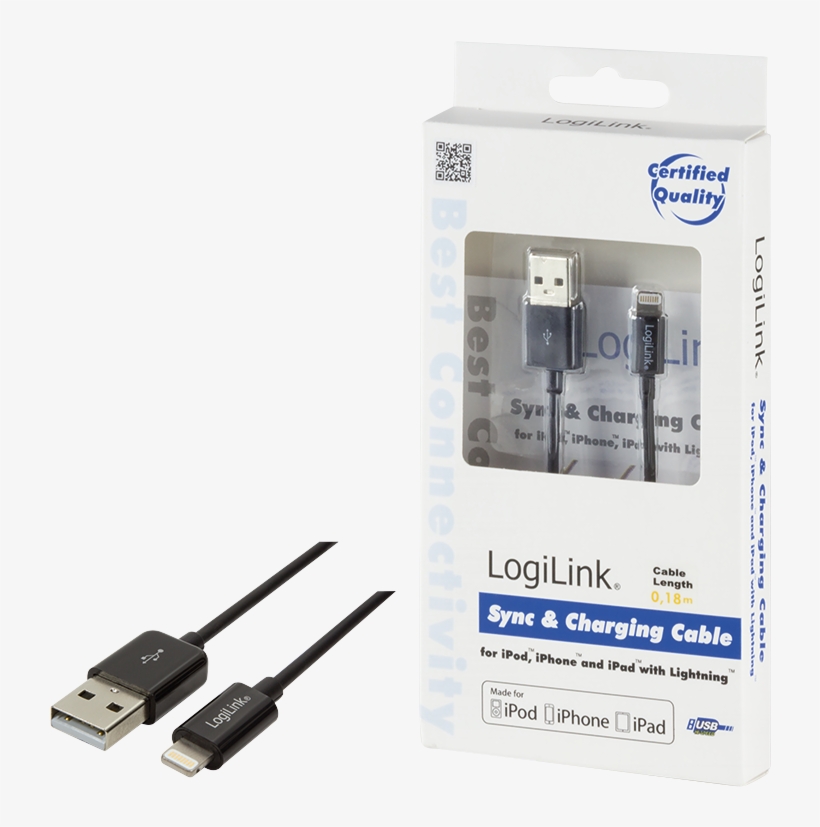 Image (png) - Logilink Ua0240 Usb Cable - Usb Cables (usb A, Lightning,, transparent png #3023463