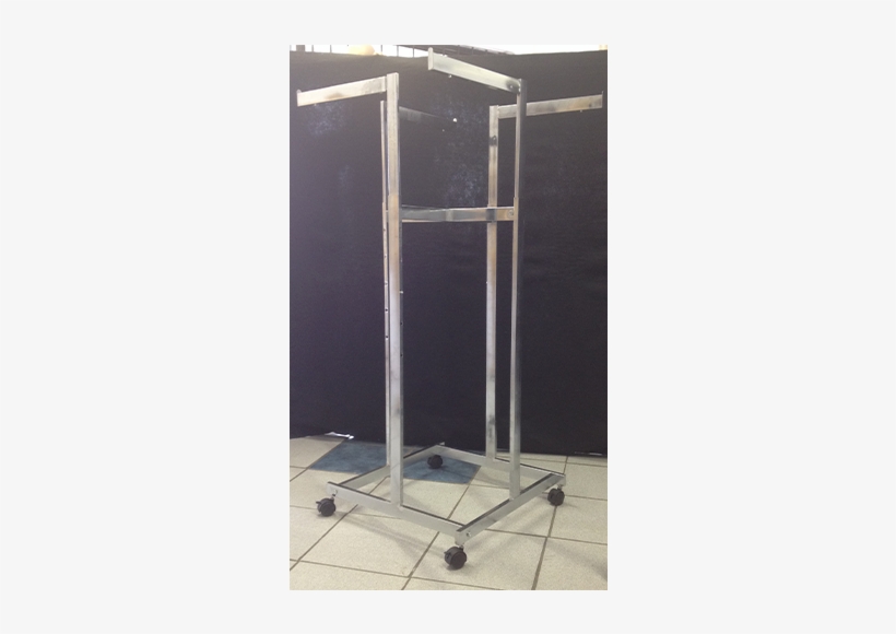 4 Arm, Straight Extendable Arm Clothing Display Rack - Clothing, transparent png #3023519