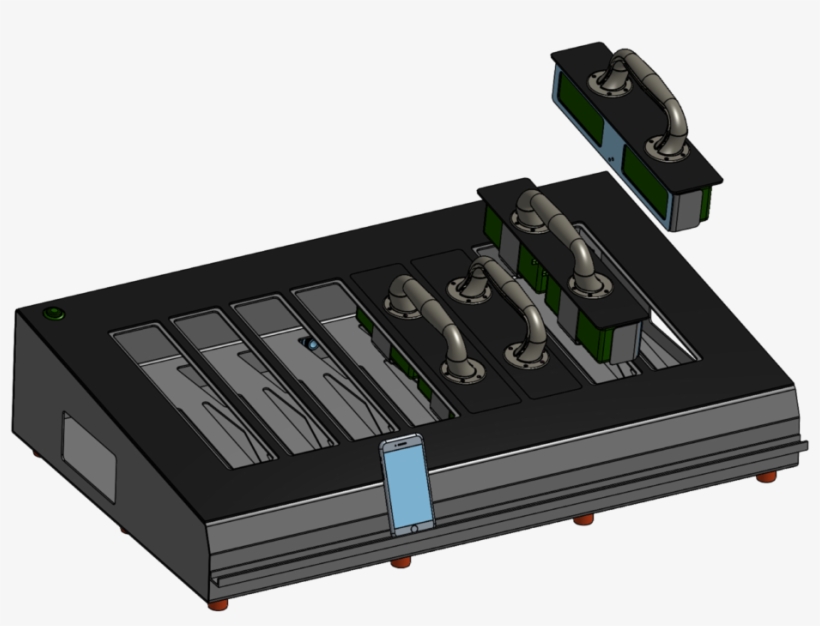 I Compacted The Charging Station And Added An Iphone - Electrical Connector, transparent png #3023523