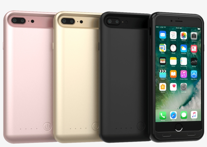 Tamo Iphone 7 / Iphone 7 Plus Extended Battery Case - Tamo Iphone 7 Plus Extended Battery Case - 4000 Mah, transparent png #3023563