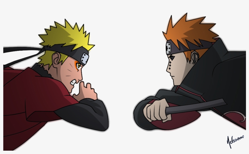 Naruto Pain Transparent Png - Naruto Vs Pain, transparent png #3023692