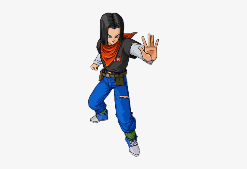 He Is The Most Powerful Person In His Universe And - Dbz Android 17 Png, transparent png #3023933