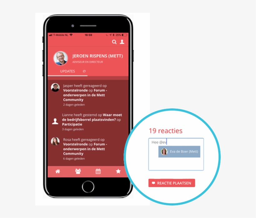 De Sociaal Intranet App Van Mett Voor Ios En Android - Android, transparent png #3024322
