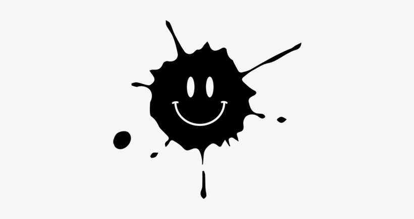 Vinilo Decorativo Mancha Cara Feliz - Illustration, transparent png #3024898
