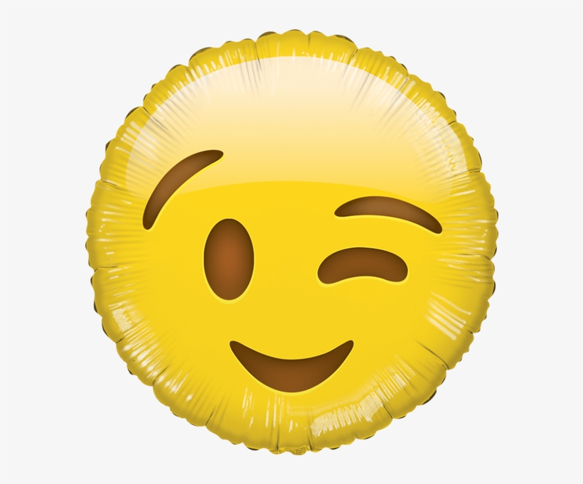 Globo Guiño Hb - Emoji Smiley Face, transparent png #3024925