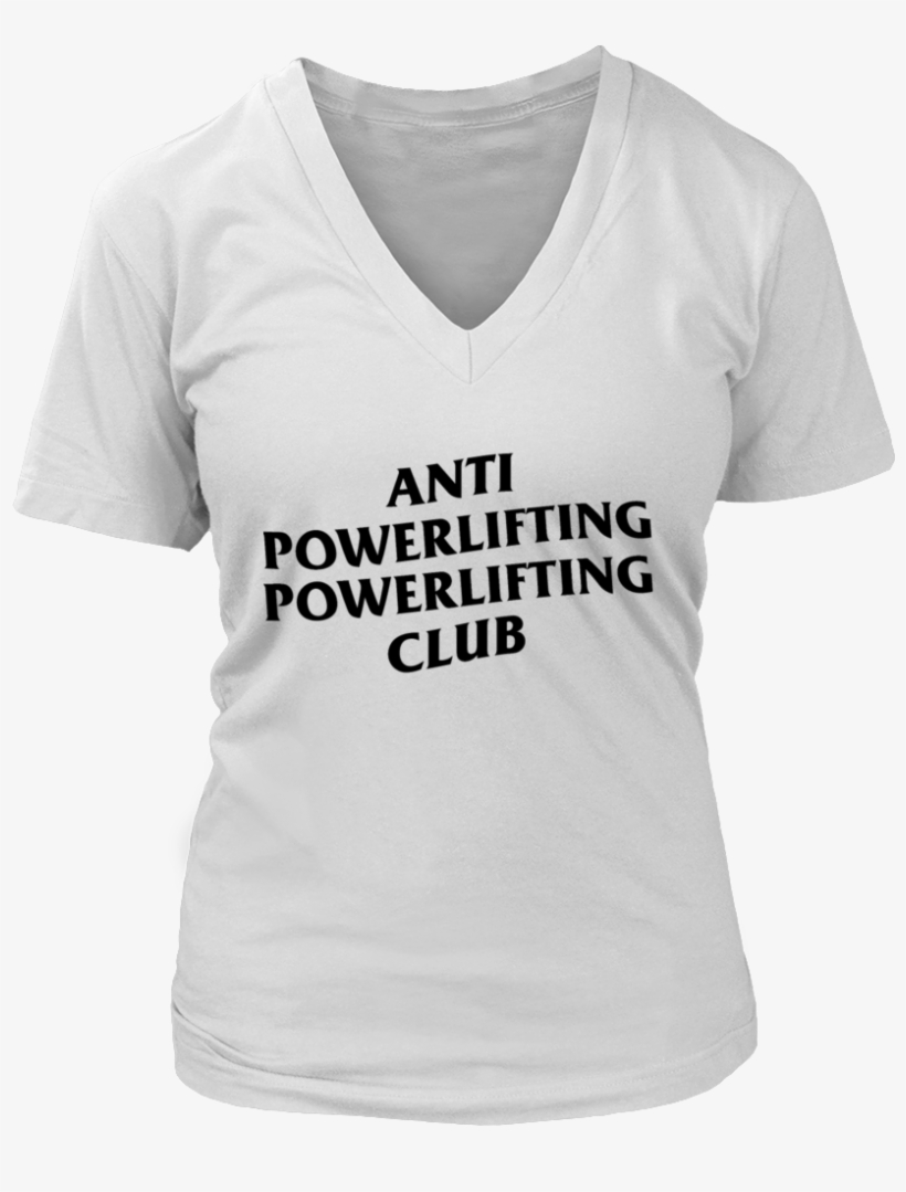Anti Social Social Club Powerlifting Club Whitet-shirt - Stand With Rex (ladies) - Ladies V-neck Tee / White, transparent png #3025168