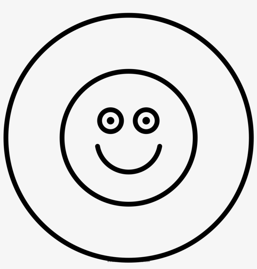 Cara-feliz Página Para Colorear - Face, transparent png #3025171
