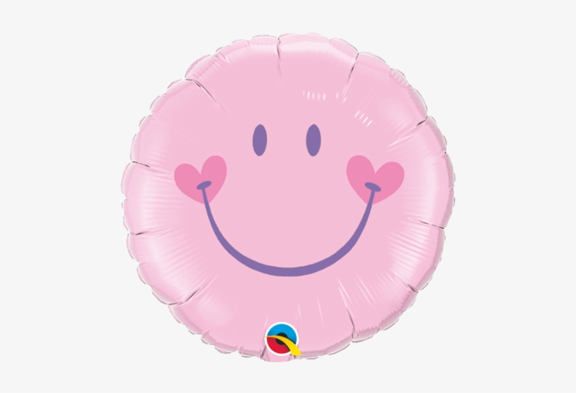 18" Redondo, Carita Feliz, Rosada - Sweet Smile, transparent png #3025192