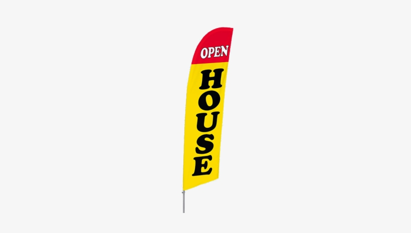 Open House Feather Flags - Open House Flags, transparent png #3025306