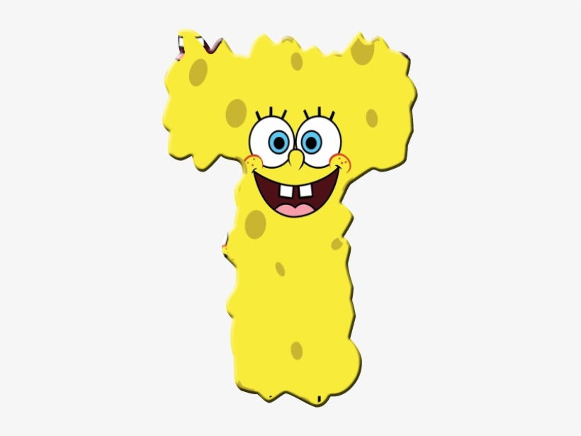 Alfabeto De Bob Esponja Derretido - Spongebob Squarepants, transparent png #3025760