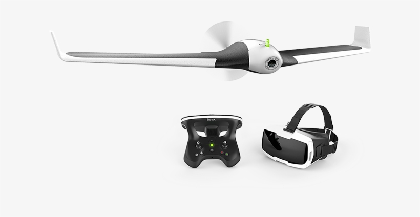 Cockpit Glasses - Parrot Bebop 2 Drone - White With Skycontroller 2 And, transparent png #3025778